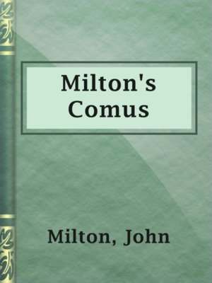 Milton's Comus - ebook
